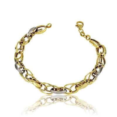 Bracciale Oro Giallo 9 kt. donna a catena
