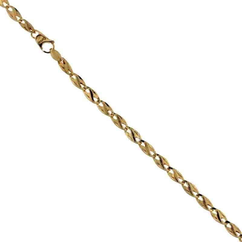 Bracciale Oro Giallo 18 kt. con riportini Gioielli uomo
