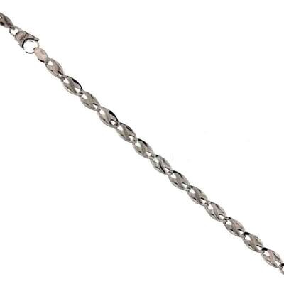 Bracciale Oro Bianco 18 kt. con riportini Gioielli uomo