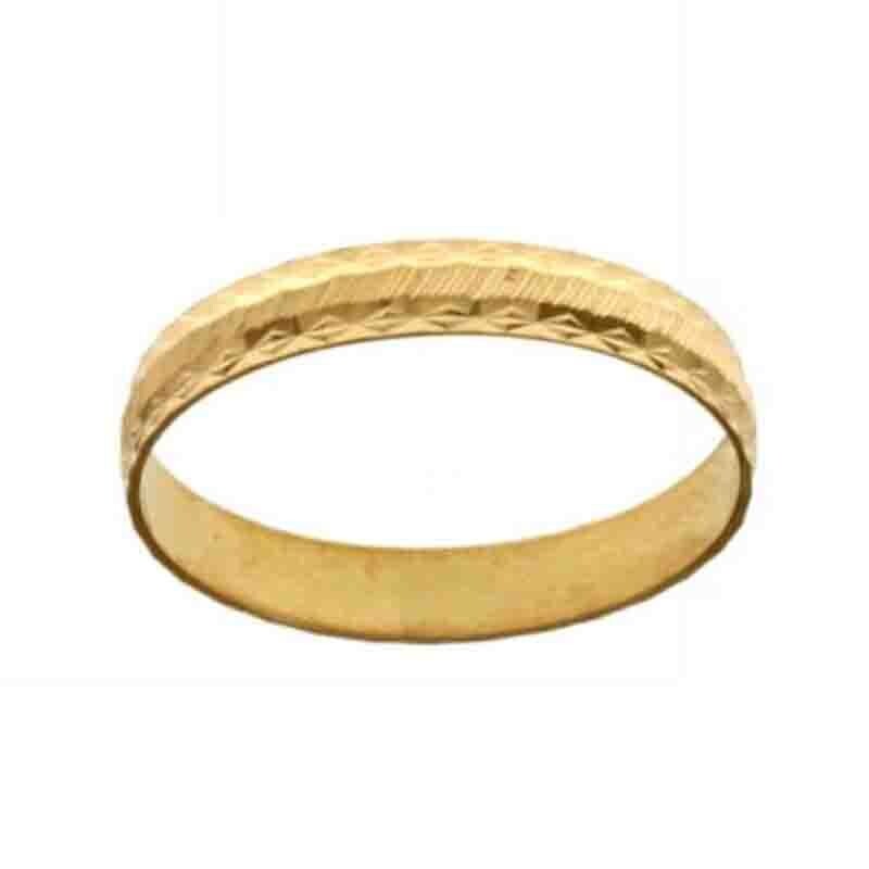 Anello fede fedina stellina stretta oro 18 kt. Donna Uomo, Colore: Oro Giallo