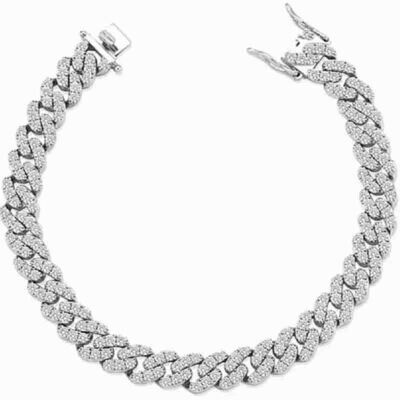 Bracciale Argento 925 grumetta con Zirconi Brillanti