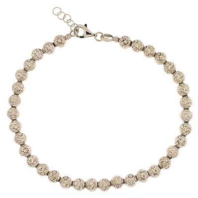 Bracciale oro 18 kt sfere da 5mm gioielli donna uomo regalo matrimonio