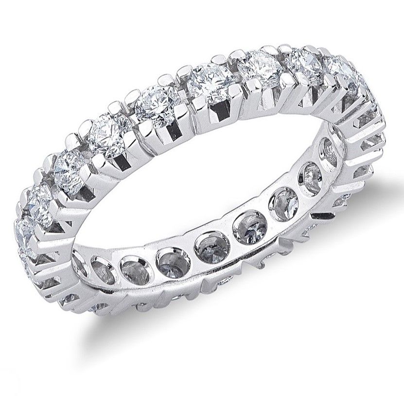 Eternity Ring in 18kt White Gold with Top Quality HPHT Lab Grown Diamonds