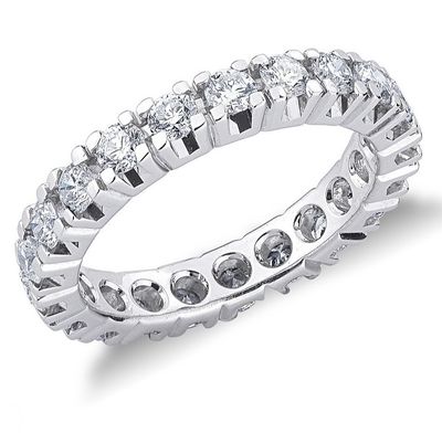 Eternity Ring in 18kt White Gold with Top Quality HPHT Lab Grown Diamonds