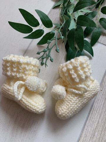 Baby Booties - Ivory