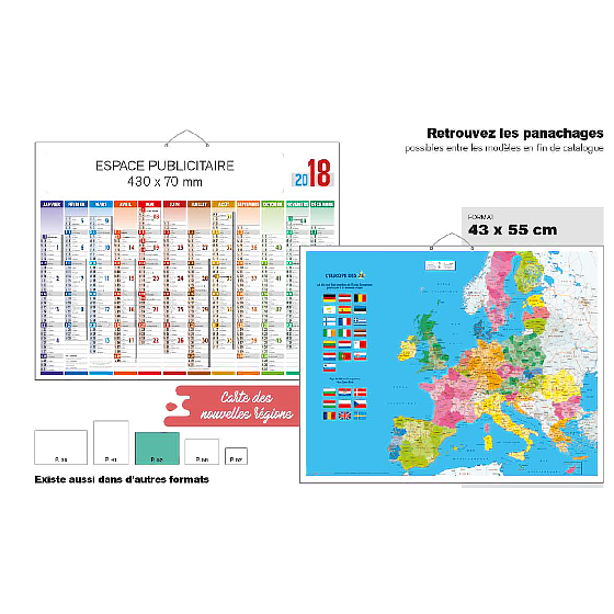 Calendrier uni-compact Europe