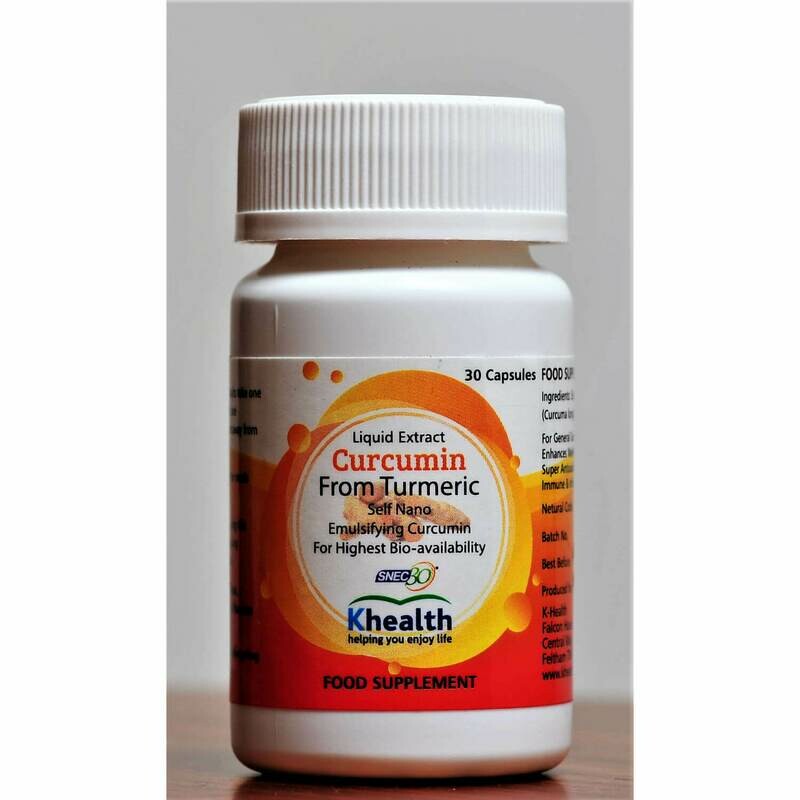 Liquid Extract of Curcumin (from turmeric) Capsules 900mg