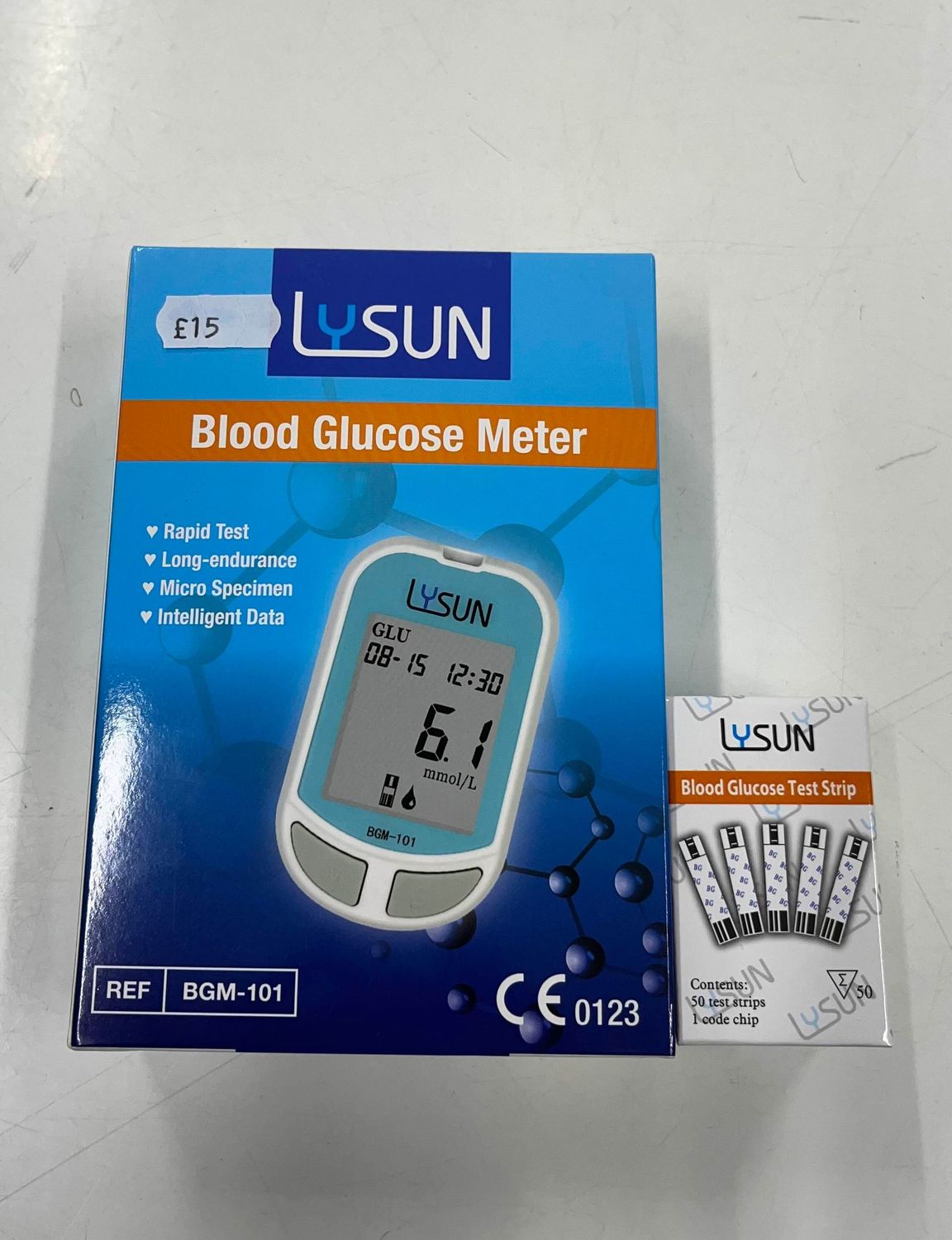 Blood Glucose Meter + 50 Strips