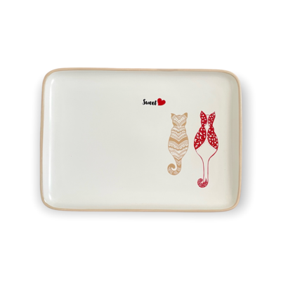 Groot Bord / Large Plate Fabulous Cat Collection