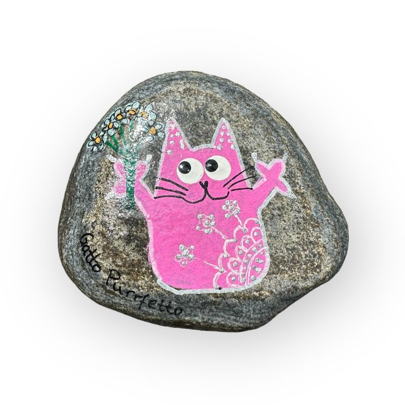 Gelukssteen Kat / Beach pebble Cat