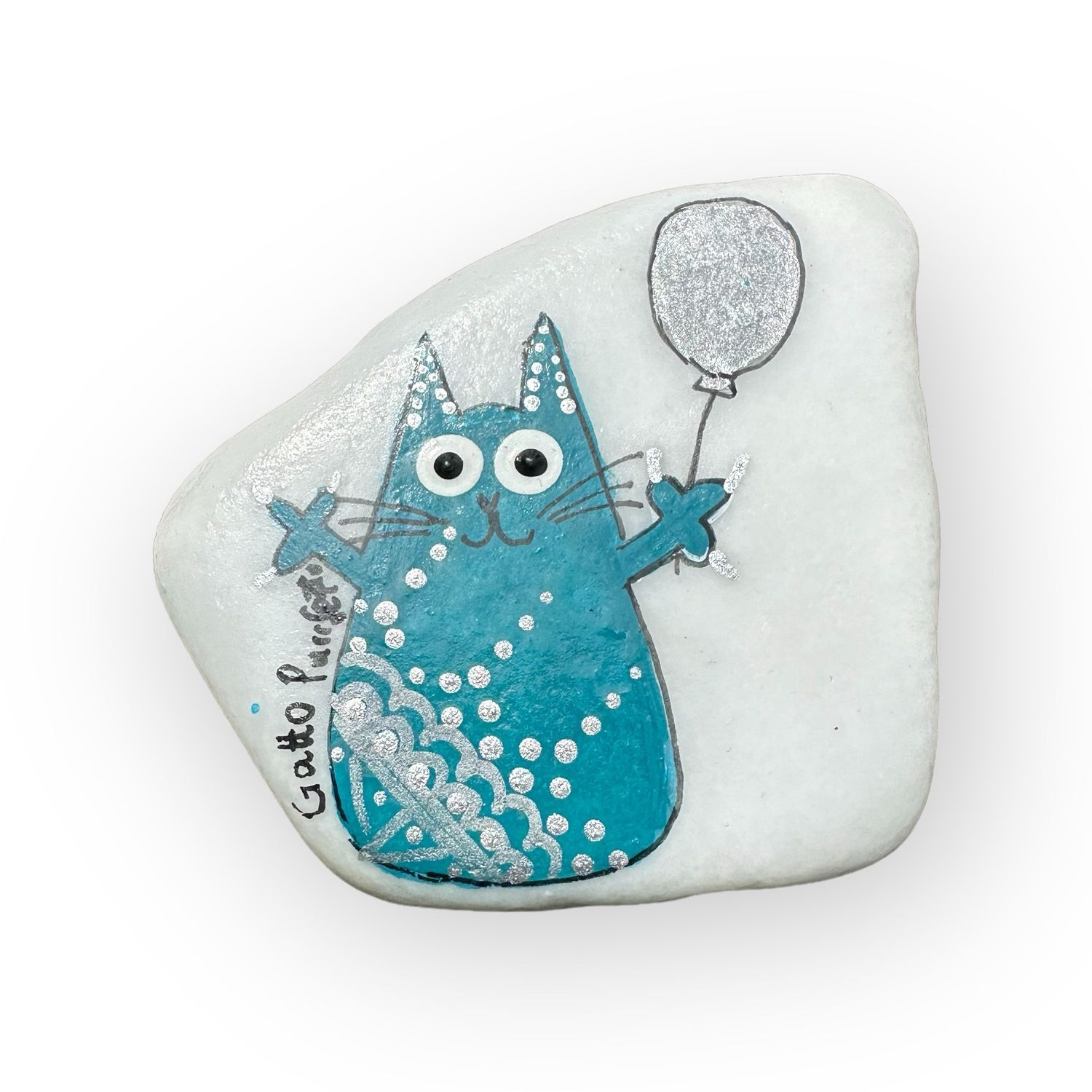 Gelukssteen Kat / Beach pebble Cat