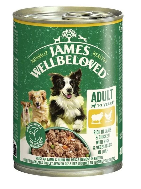 James Wellbeloved Dog Dose Lamm & Huhn Pastete 6 x 400g