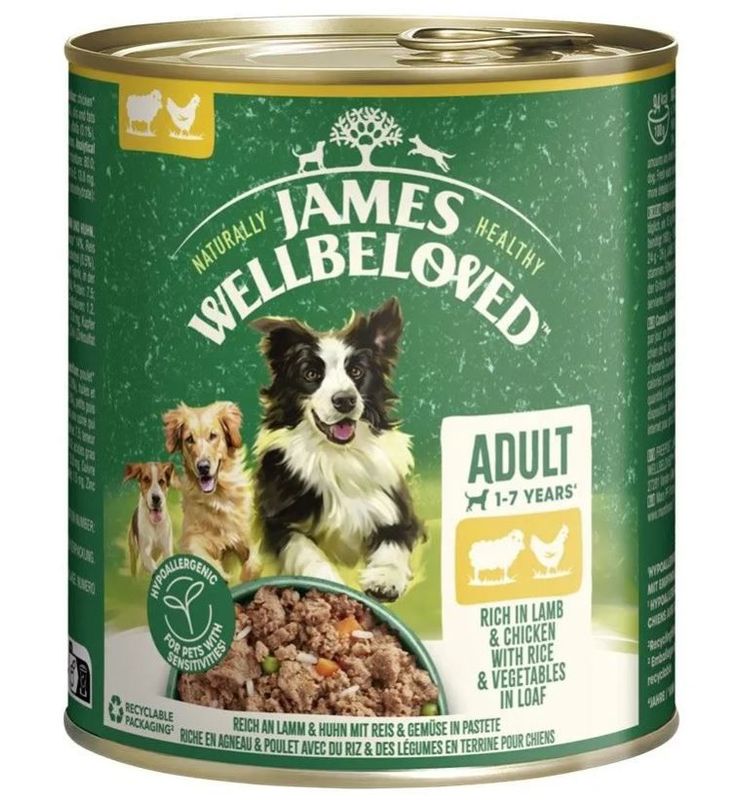 James Wellbeloved Dog Dose Lamm & Huhn Pastete 6 x 800g