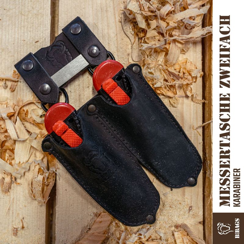 Doppel-Messertasche Karabiner