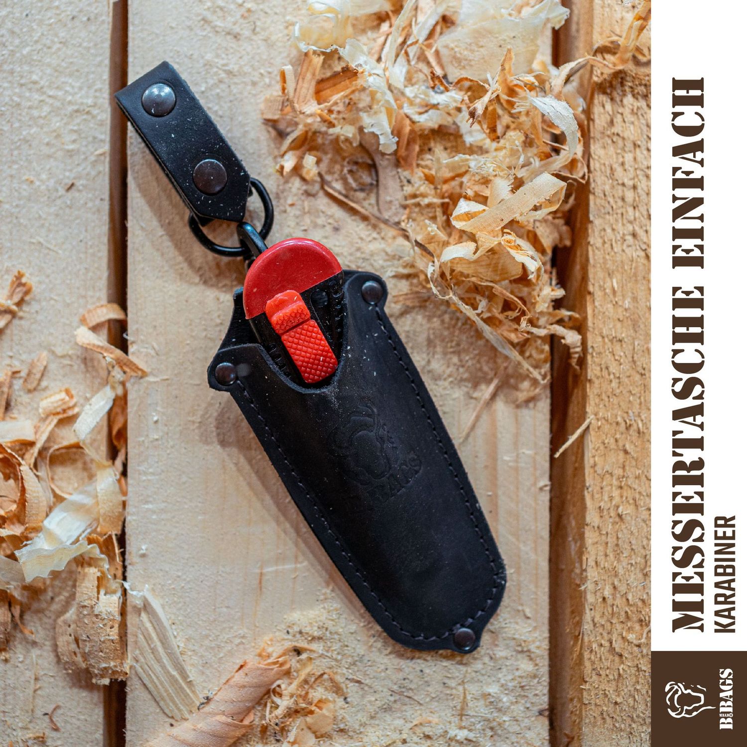Messertasche einfach Karabiner