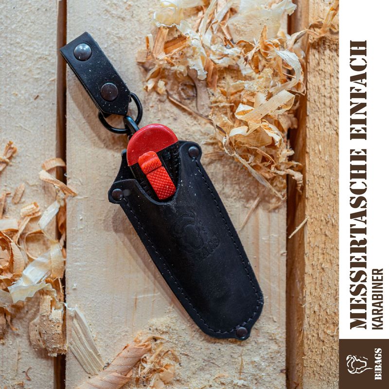 Messertasche einfach Karabiner