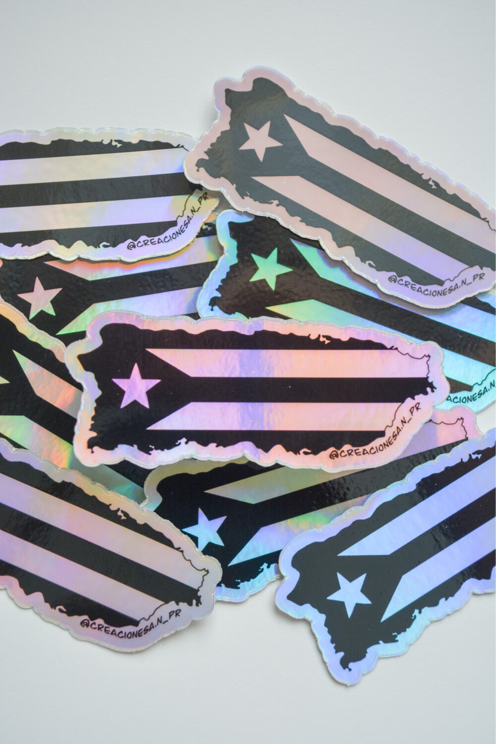 Bandera PR Holographic Sticker