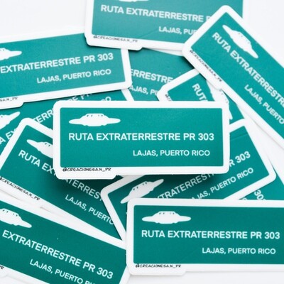 Lajas Sticker - Ruta Extraterrestre