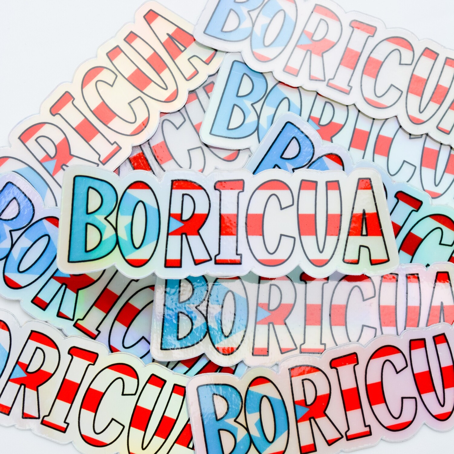 Boricua Holographic Sticker
