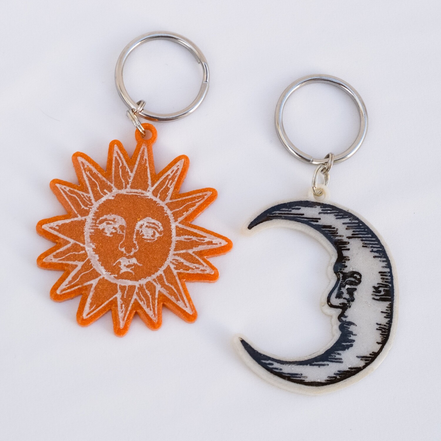 Soulmate Moon & Sun keychain/s