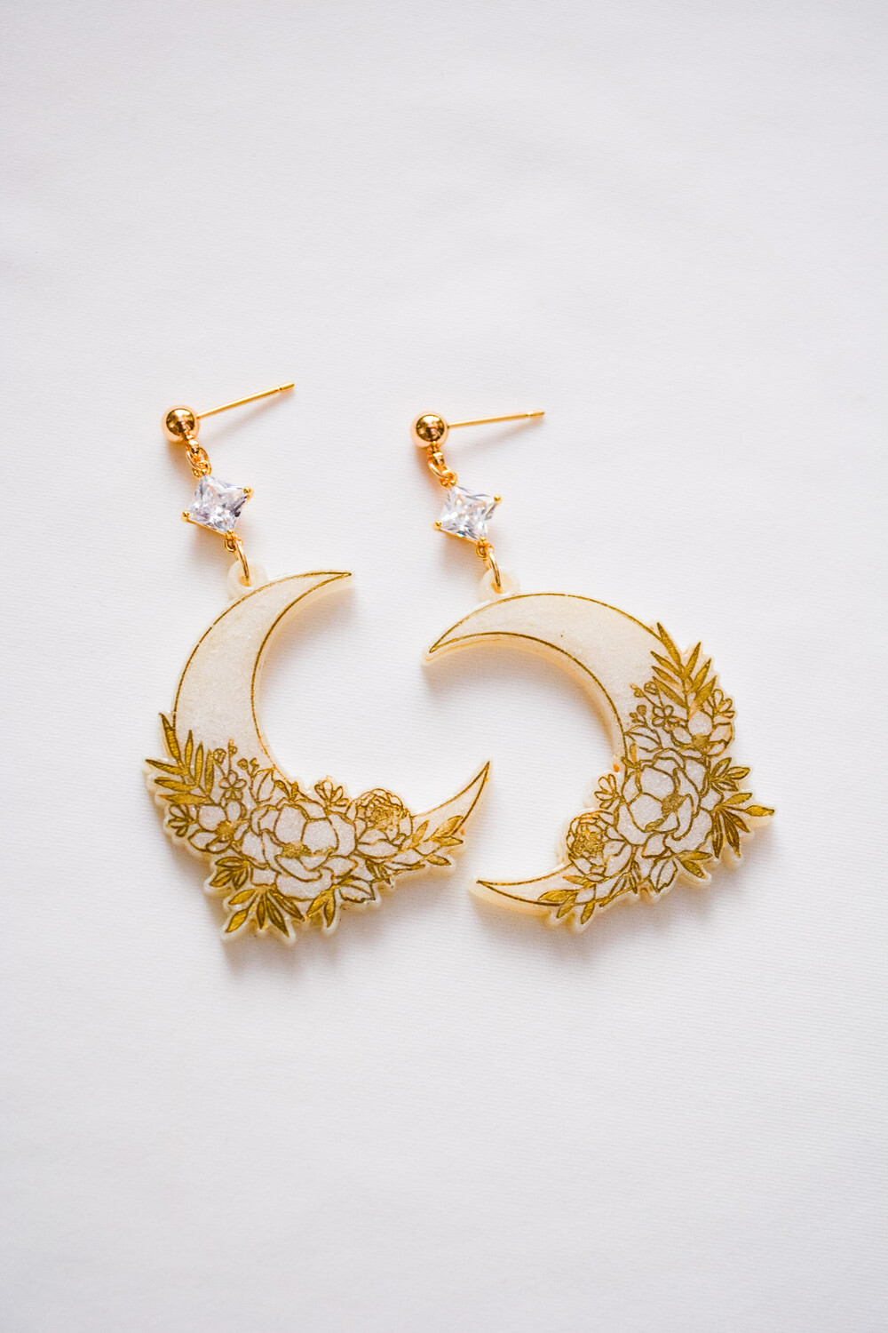 Gold Moon Earrings