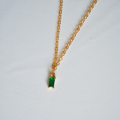 Emerald Dainty Necklace