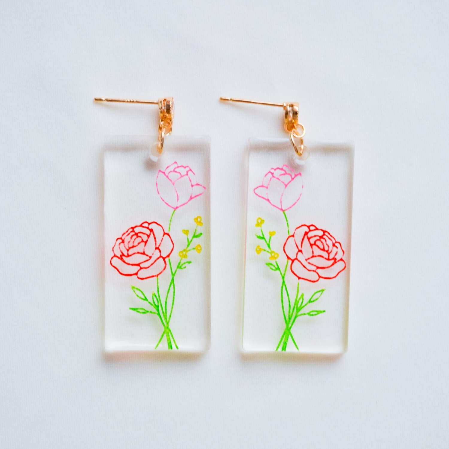 Rose Earrings