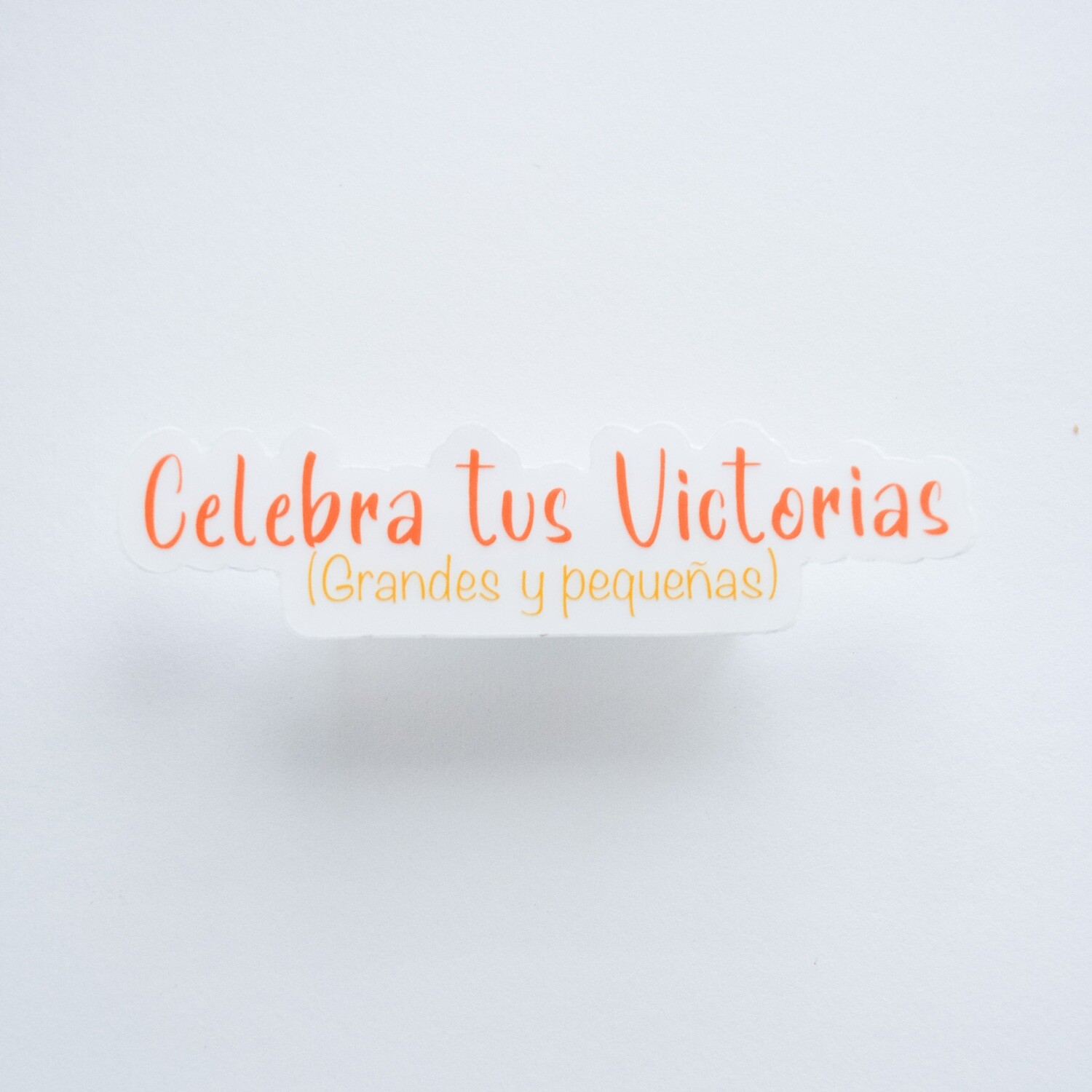 Celebra tus victorias Clear Sticker