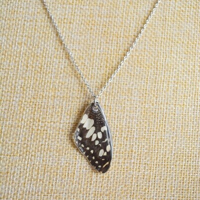 BW Butterfly wing necklace