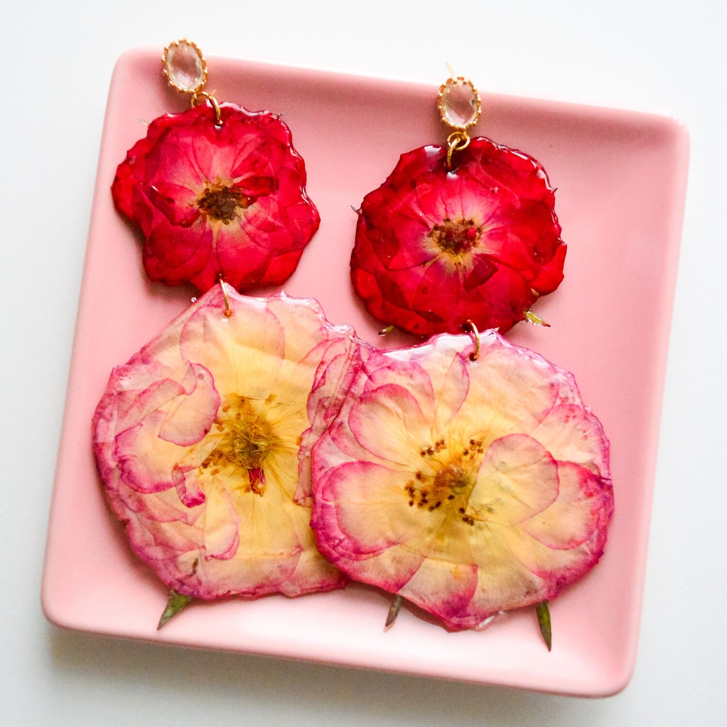 Roses earrings