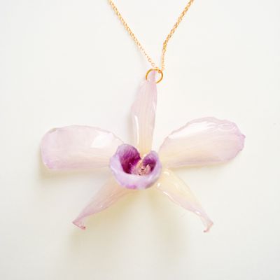 Lilac Orchid Necklace