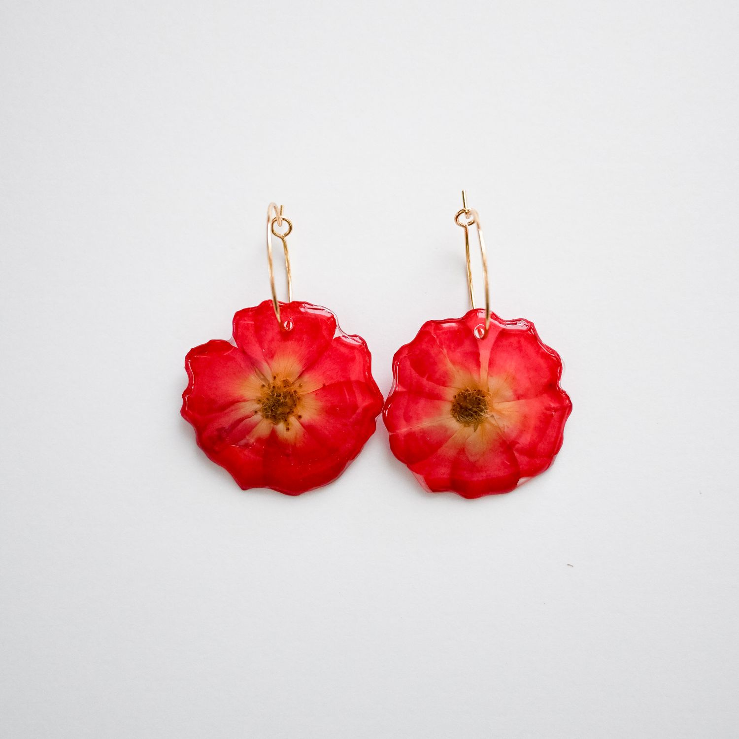 Red Rose earrings