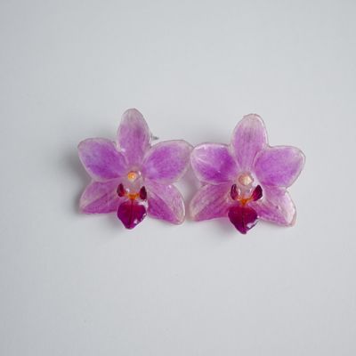 Light purple Mini Orchid earrings