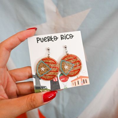 Bandera PR Beach Earrings