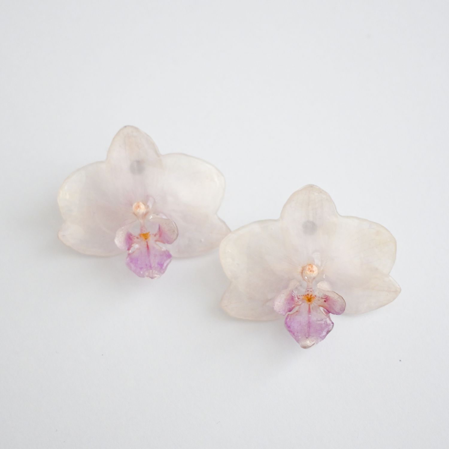 Mini Lilac Orchid earrings