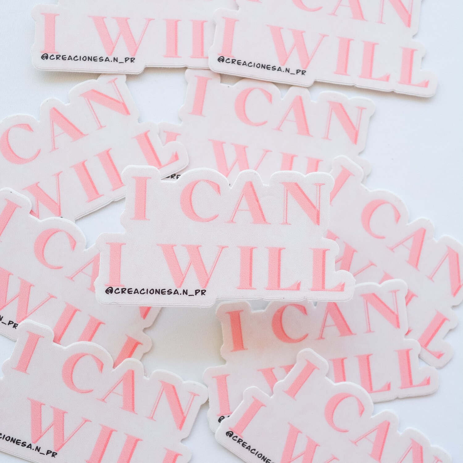 I Can I Will Mini Sticker