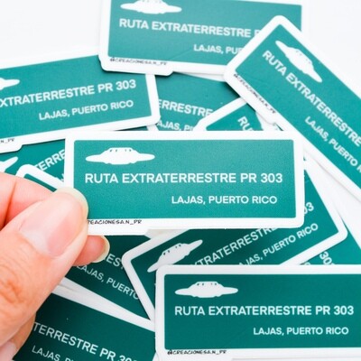 Lajas Sticker - Ruta Extraterrestre