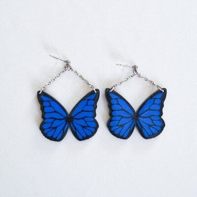 Blue Butterfly Earrings