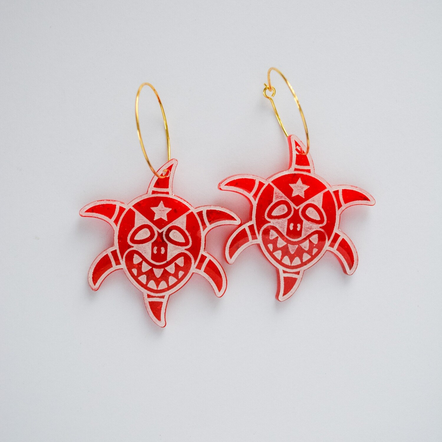 Vejigante Hoop Earrings
