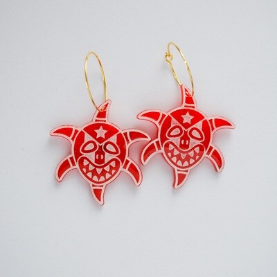 Vejigante Hoop Earrings