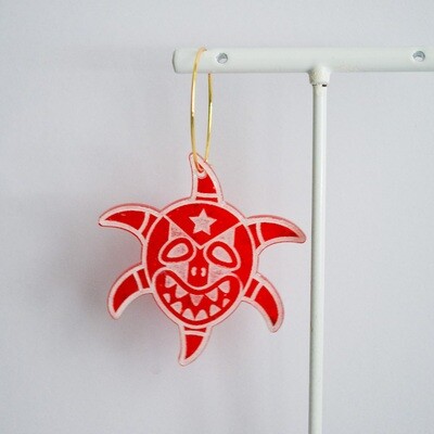 Vejigante Hoop Earrings