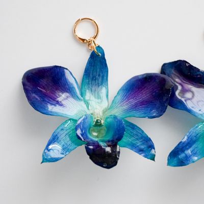 Blue Orchid earrings