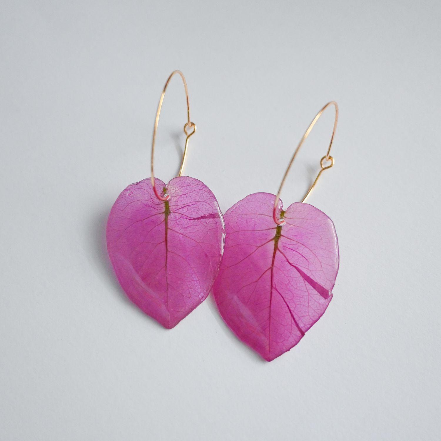 Trinitaria petal earrings