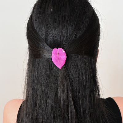 Trinitaria petal hair clip