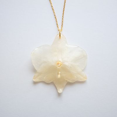 White Orchid Necklace II