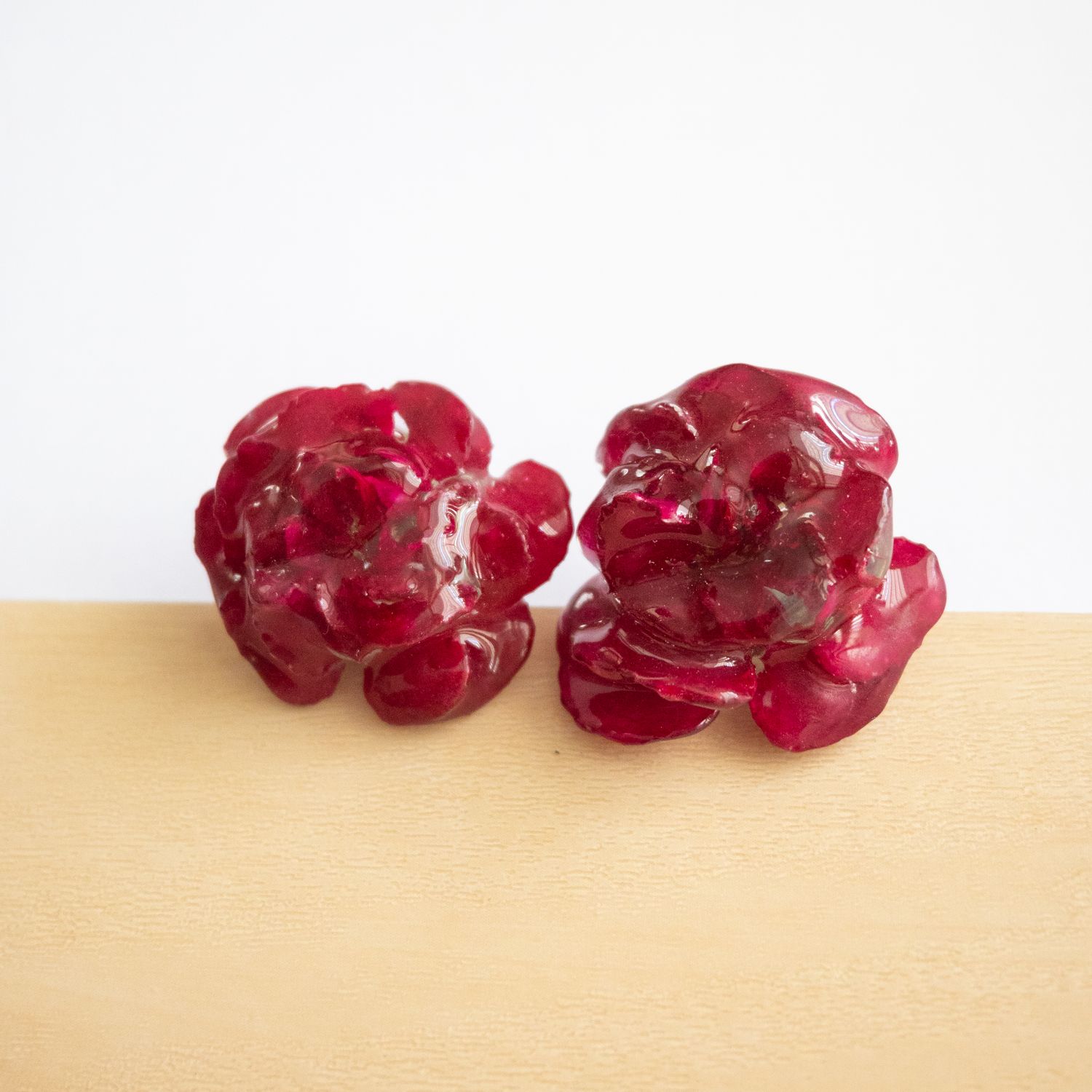 Pink Carnation Earrings