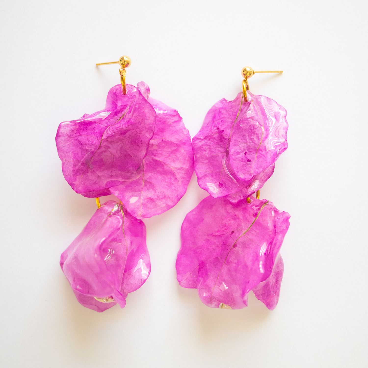 Trinitaria drop earrings