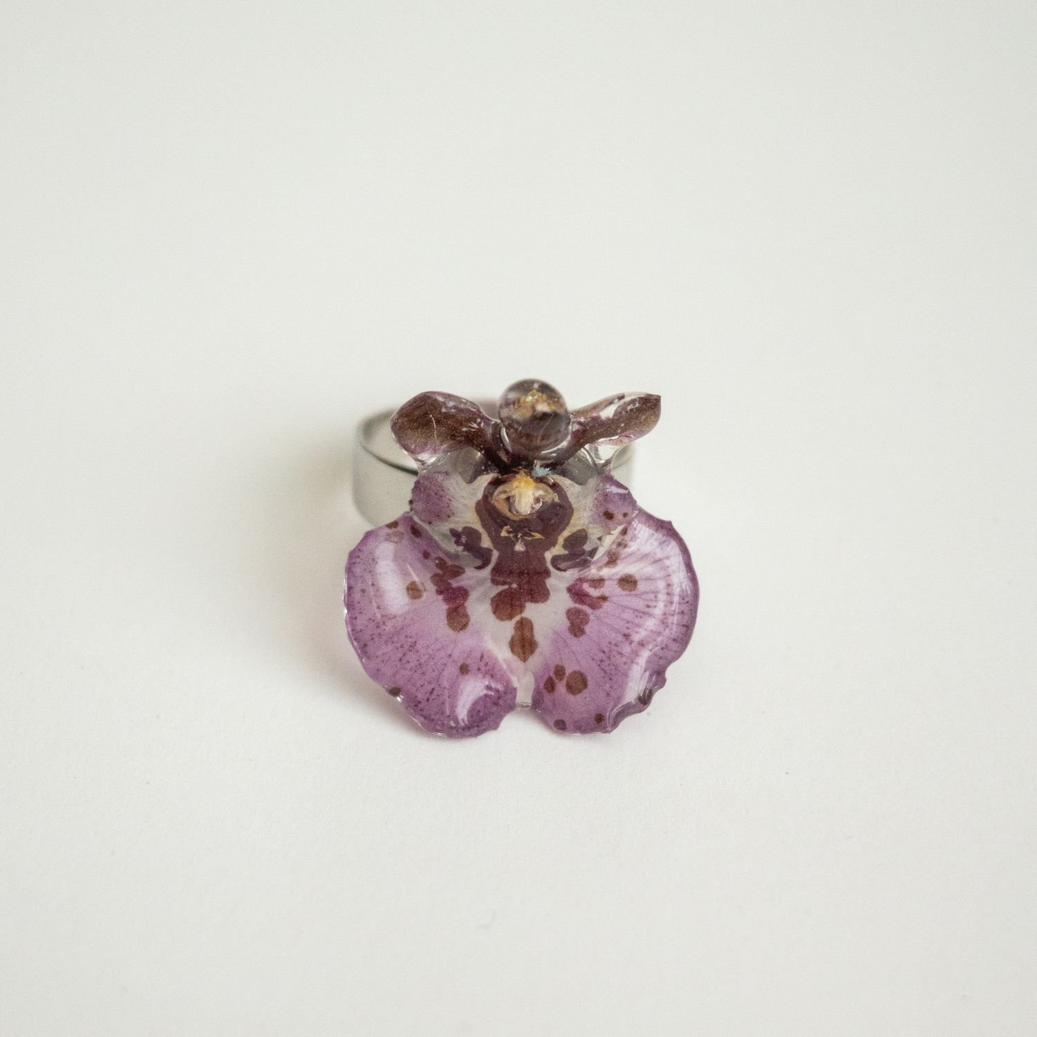 Purple mini orchid ring