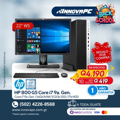 Combo 800 G5 Core i7 9a. Generación Combo 800 G5 Core i7 9a. Generación