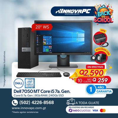 Combo 7050 MT Core i5 7a. Generación Combo 7050 MT Core i5 7a. Generación